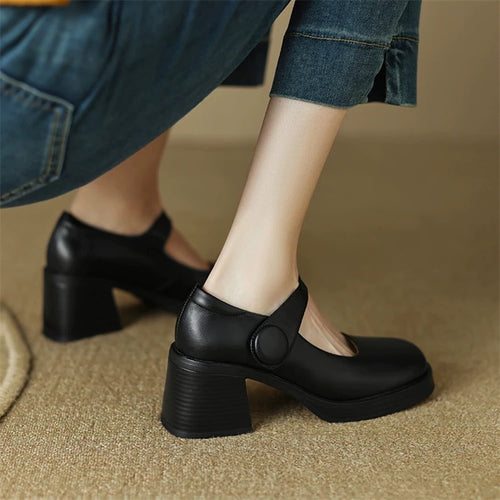 Dame Slingback-pumps med komfortabel blokhæl og elegant silhuet Stilla