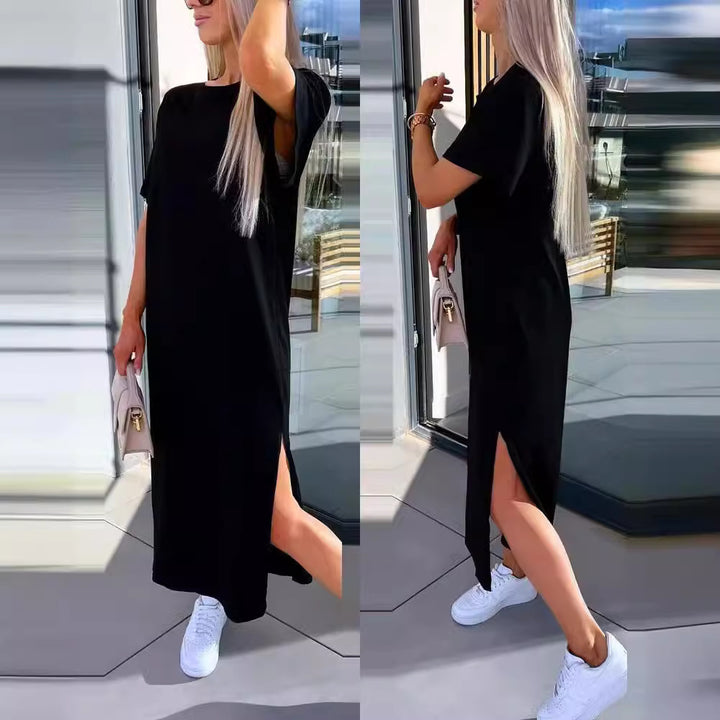 Dame Oversized Midi T-Shirt Kjole Stilla