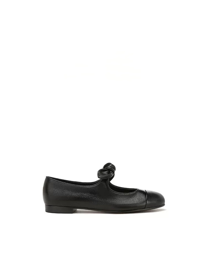 Dameballerinas med fashionable sløjfede accenter og elegant tofarvet udseende Stilla