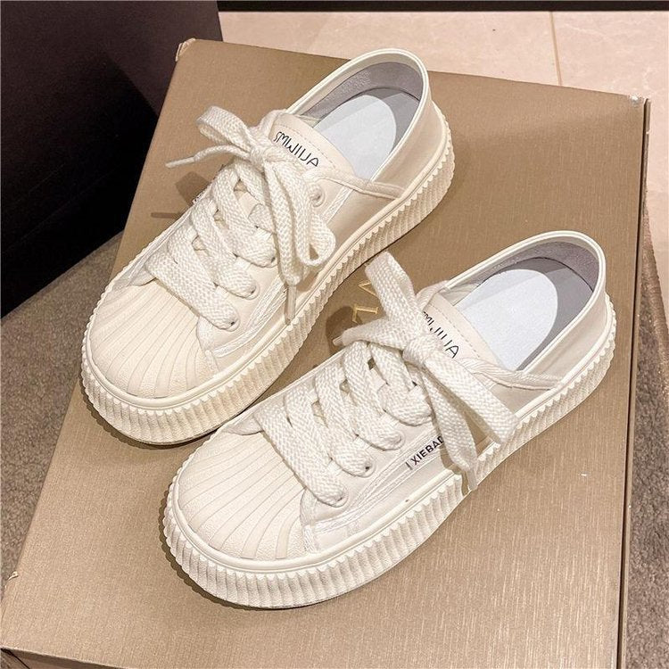 Dame Sneakers i sporty retro-stil med skridsikker sål Stilla