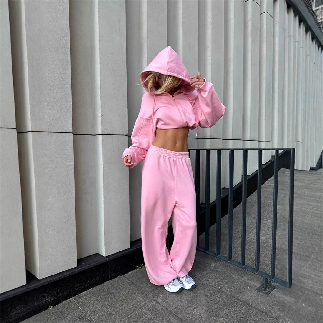 Kvinders Oversized Casual Hoodie med Løs Pasform og Dybe Lommer Skovae