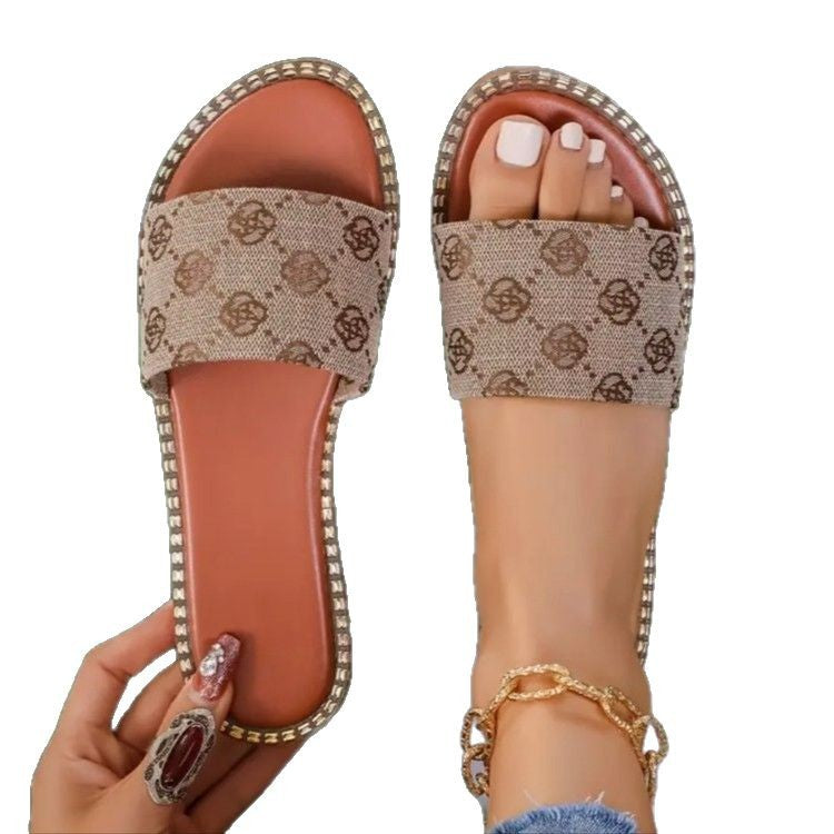 Stilfulde Dame-Casual-Slidesandaler Stilla