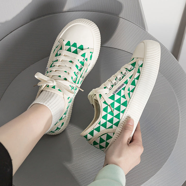 Dame Sneakers med grafisk print og tyk sål Stilla