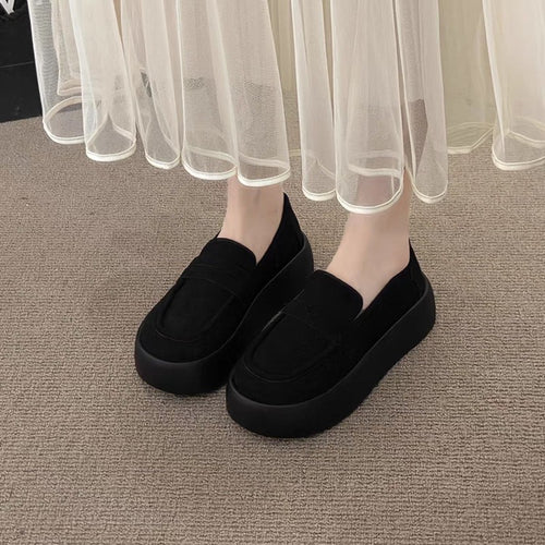 Dame platform-løb-sneakers med åndbar overmaterialestruktur og elastisk remdesign Stilla