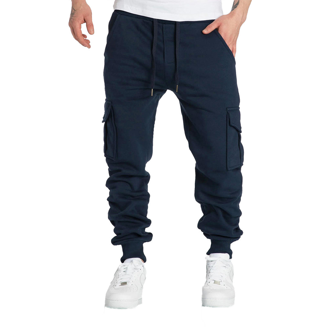 Herrer cargo joggingbukser med sidelommer og elastisk talje Stilla