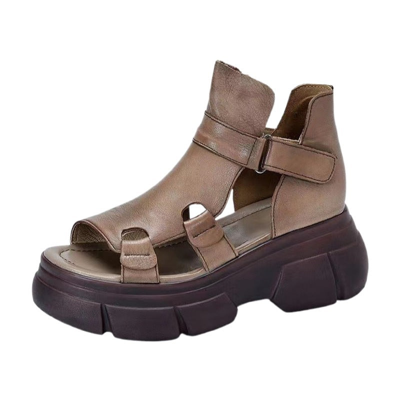 Dame Chunky Sandaler med åben tåområde og justerbart remdesign Stilla