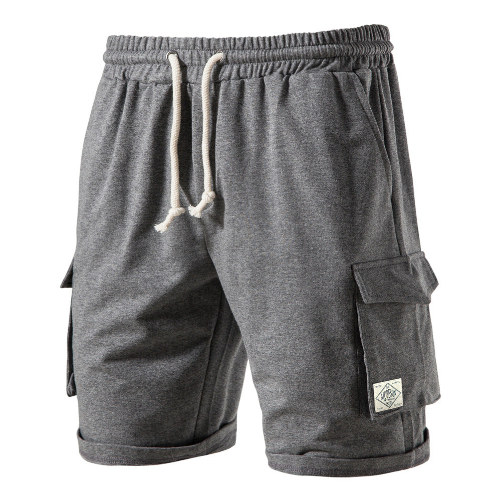 Herrer Cargo-shorts med praktiske lommer og elastisk bund Stilla