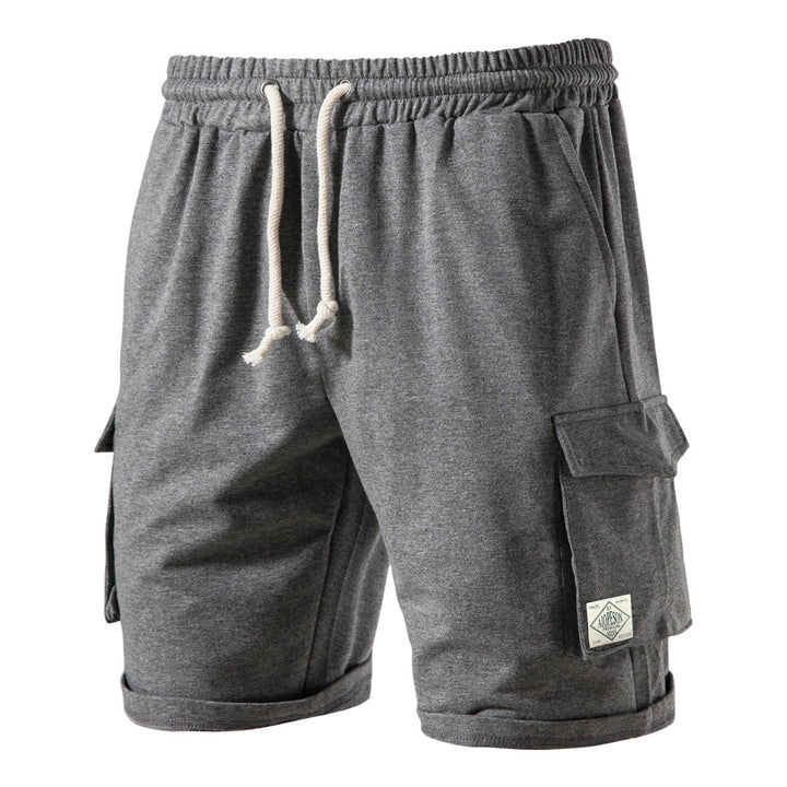 Herrer Cargo-shorts med praktiske lommer og elastisk bund Stilla