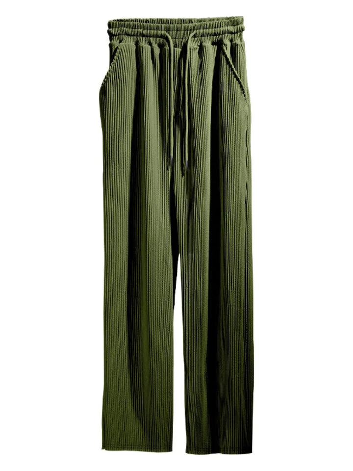 Dame Relaxed Fit Plisserede Vide Bukser Stilla