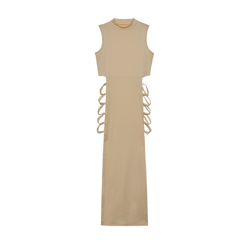 Femme Cut-Out Maxi Kjole med sideløsning Stilla