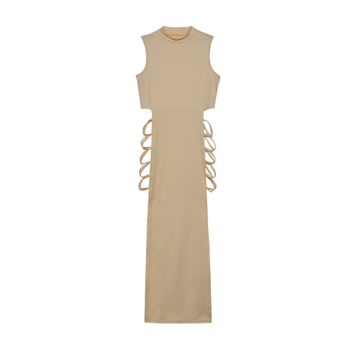 Femme Cut-Out Maxi Kjole med sideløsning Stilla