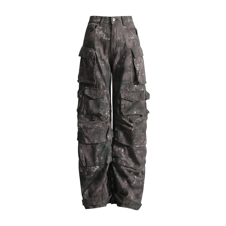 Dame Cargo-bukser i afslappet oversized-snit med funktionelle lommer Stilla