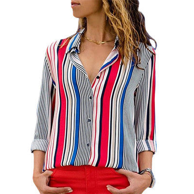 Dame stribet bluse i moderne chic Stilla