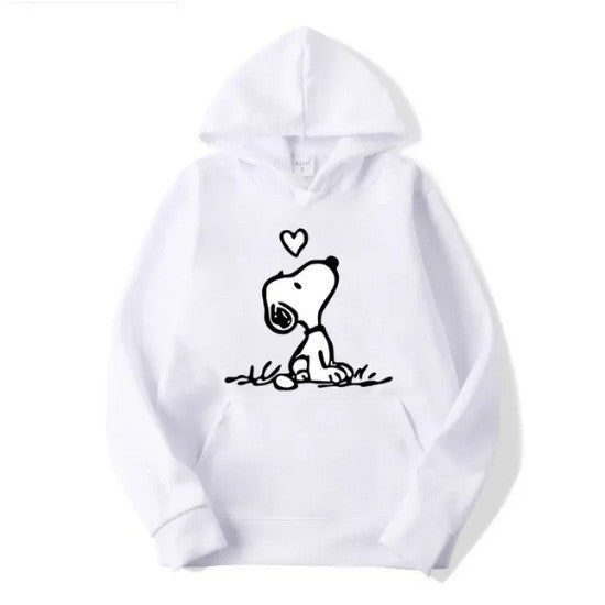 Kvinders hoodie med sød Snoopy motiv Skovae