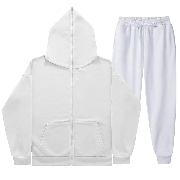 Kvinders afslappede sæt med afslappet zip-hoodie og komfortable joggingbukser Skovae
