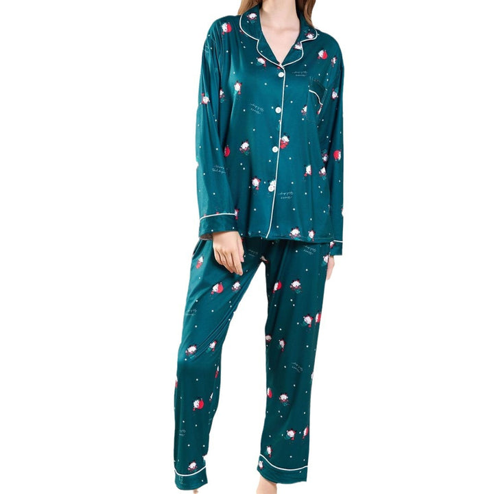 Damer hyggeligt pyjamas med sødt sukkertøjspibe-mønster Stilla