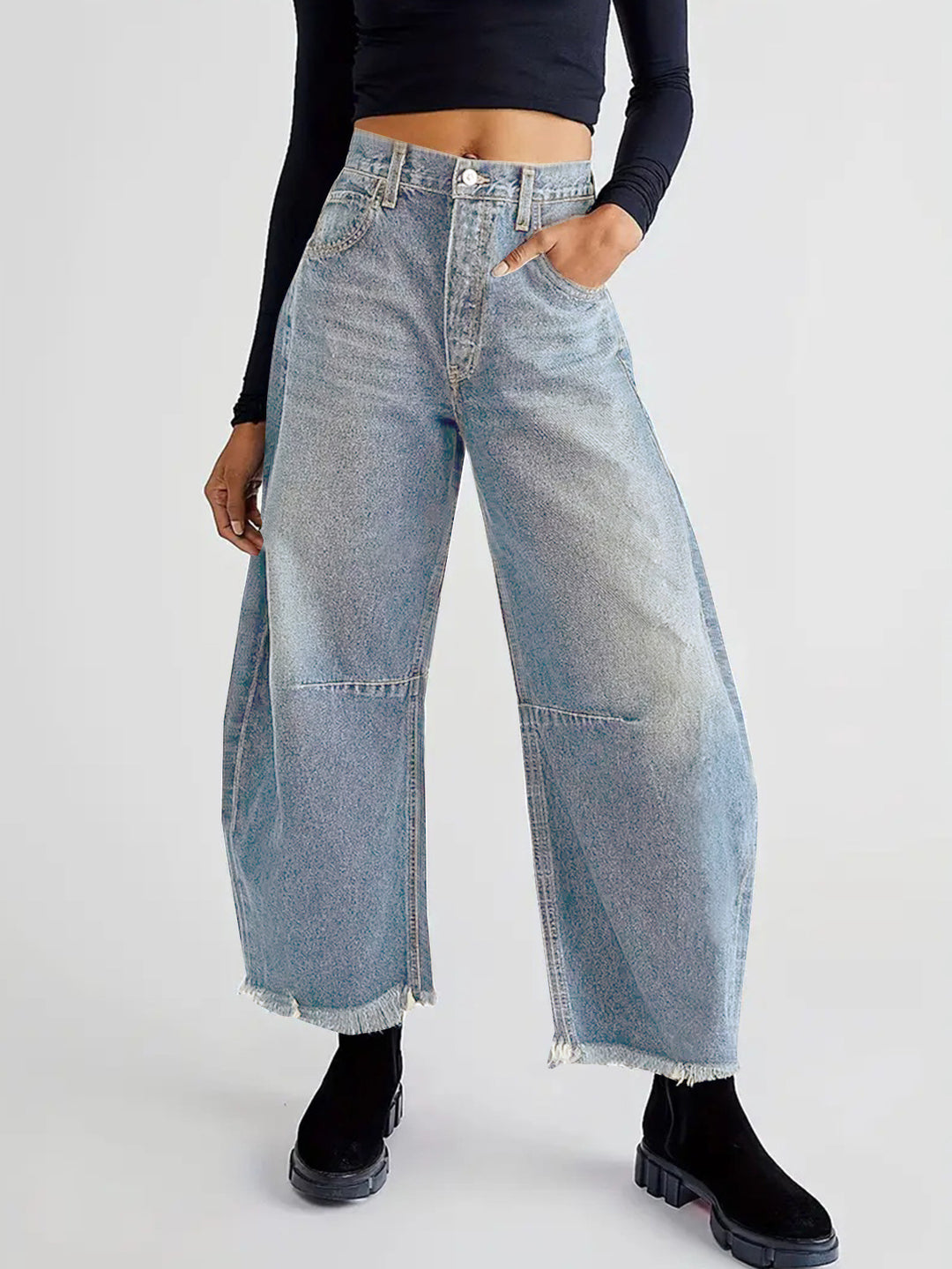 Damer Løse Jeans i Vintage-look Stilla