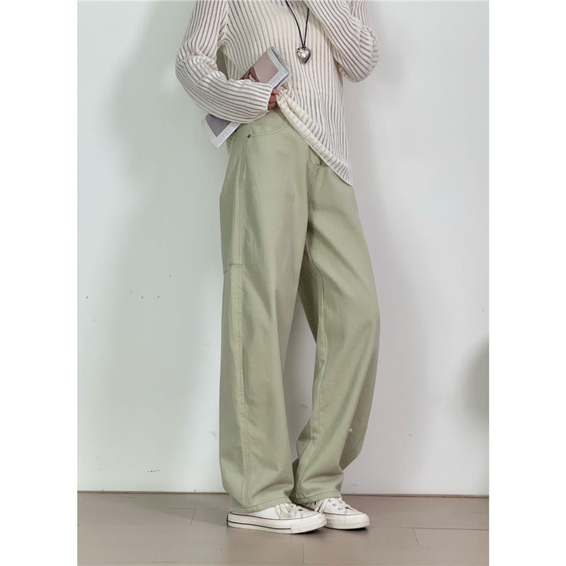 Dame bred bukser med høj talje Stilla