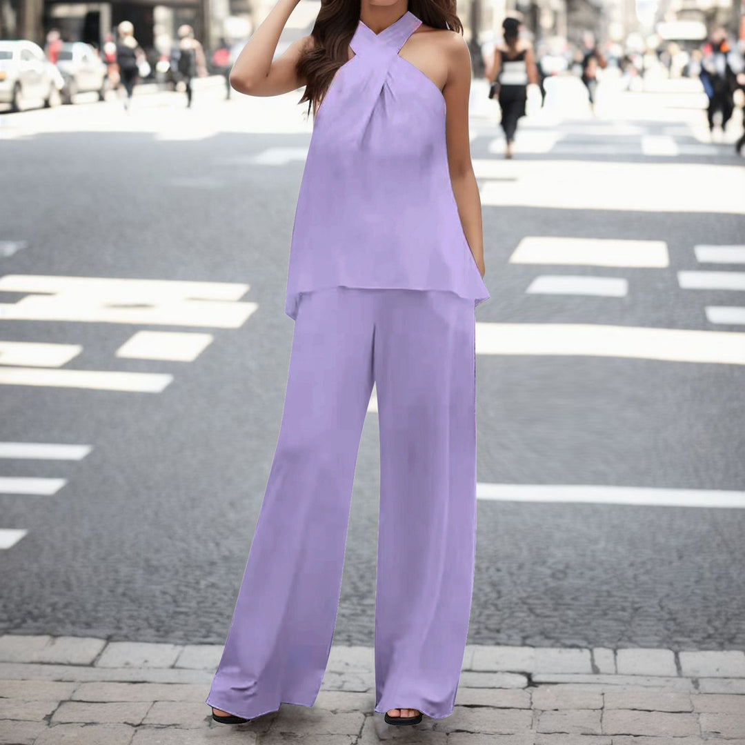 Dame Elegant og luftig jumpsuit med genanvendt stof Stilla