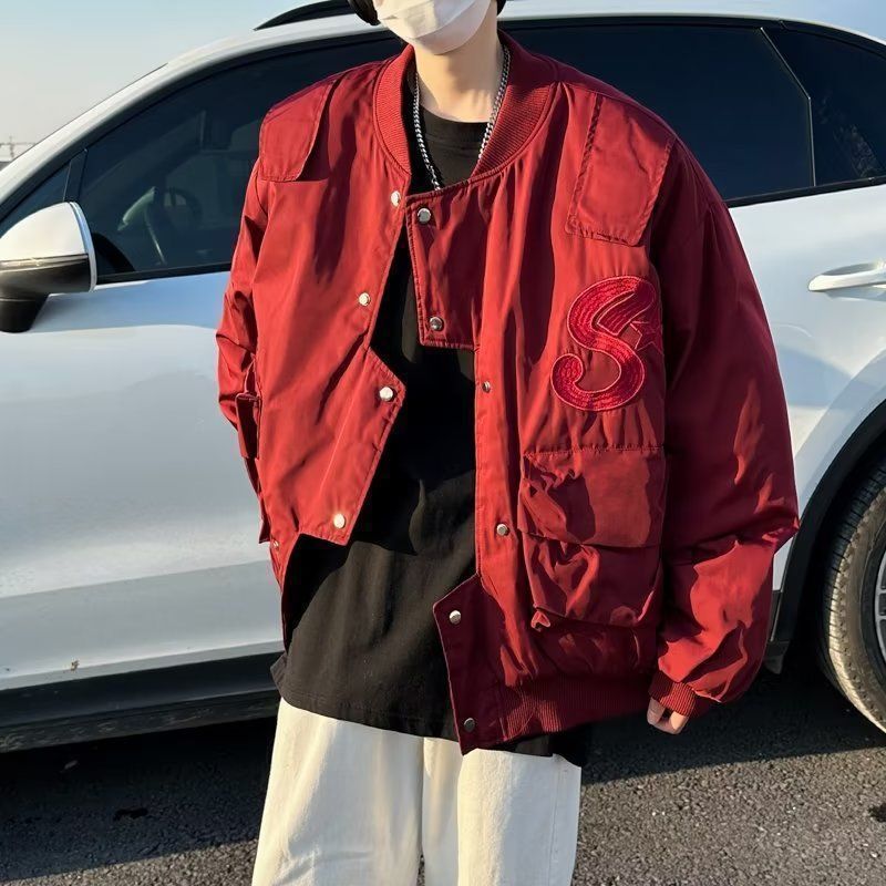 Herrer Oversized Utility Bomberjakke Stilla
