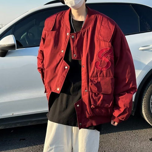 Herrer Oversized Utility Bomberjakke Stilla