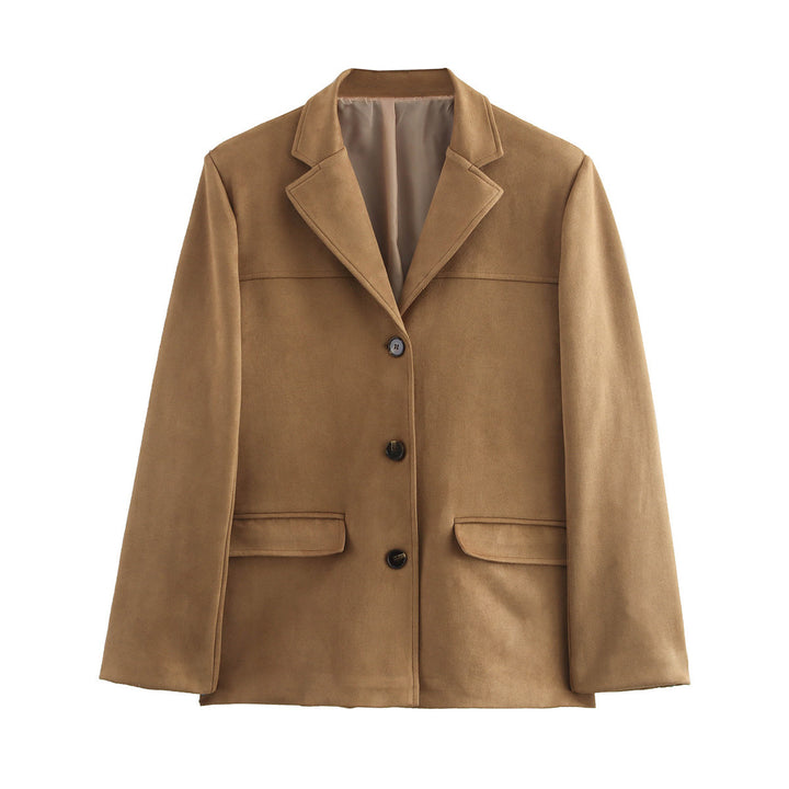 Damer elegant oversized sakko med struktureret design Stilla