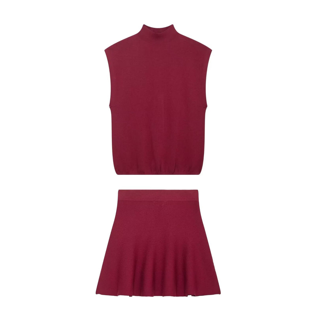 Femme Udskaffet Strikket Mini Nederdel Stilla