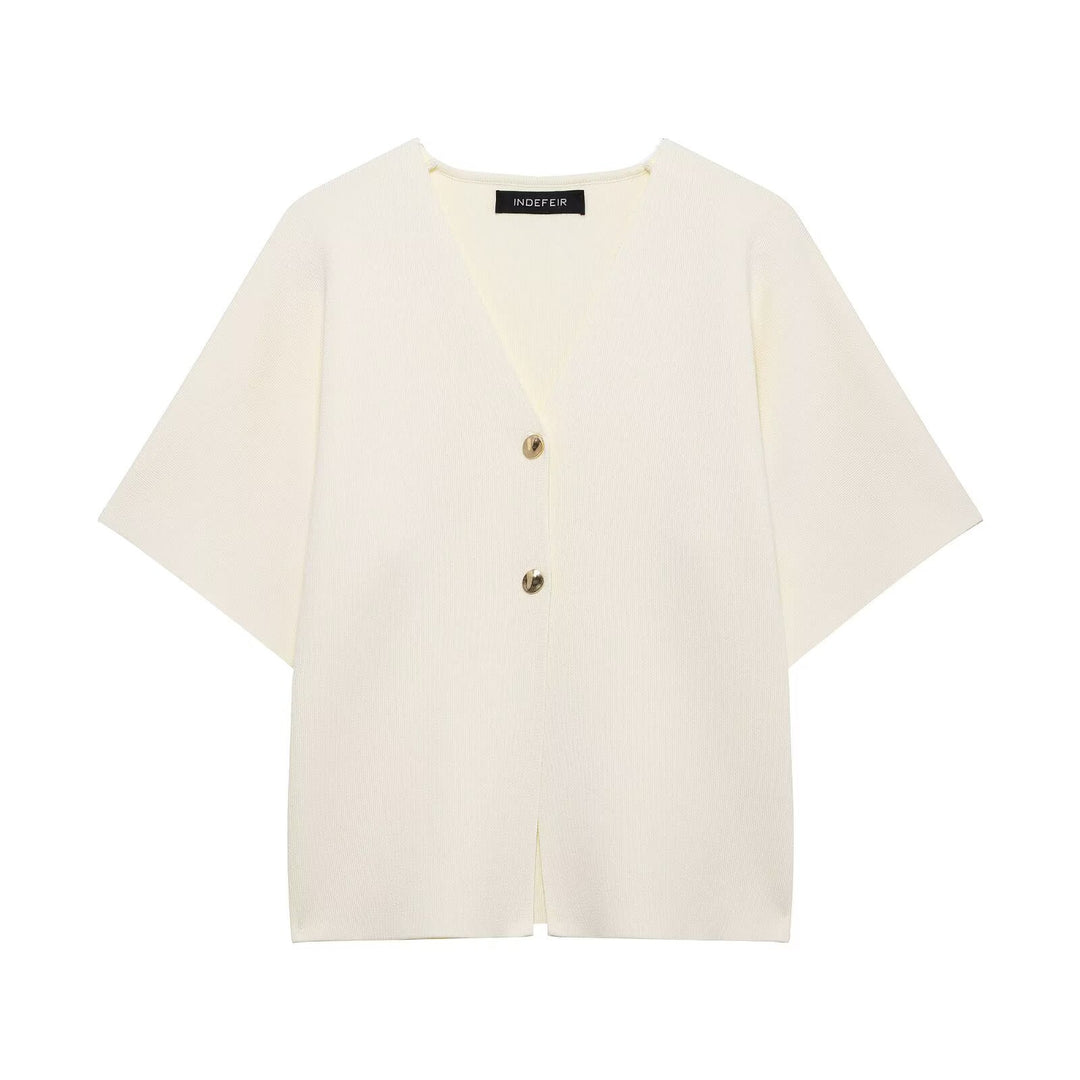 Femme Relaxed Fit Button-Up Bluse Stilla