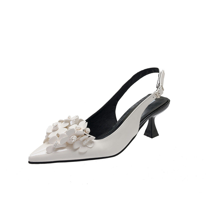 Damer Floral Udsmykkede Slingback Hæle Stilla
