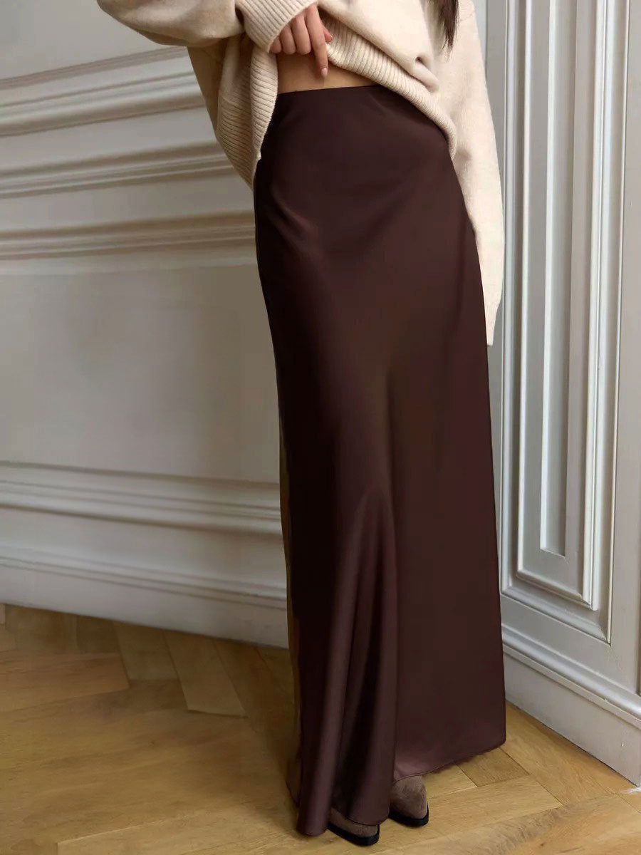 Femme Elegante Slids Maxi Skirt Stilla