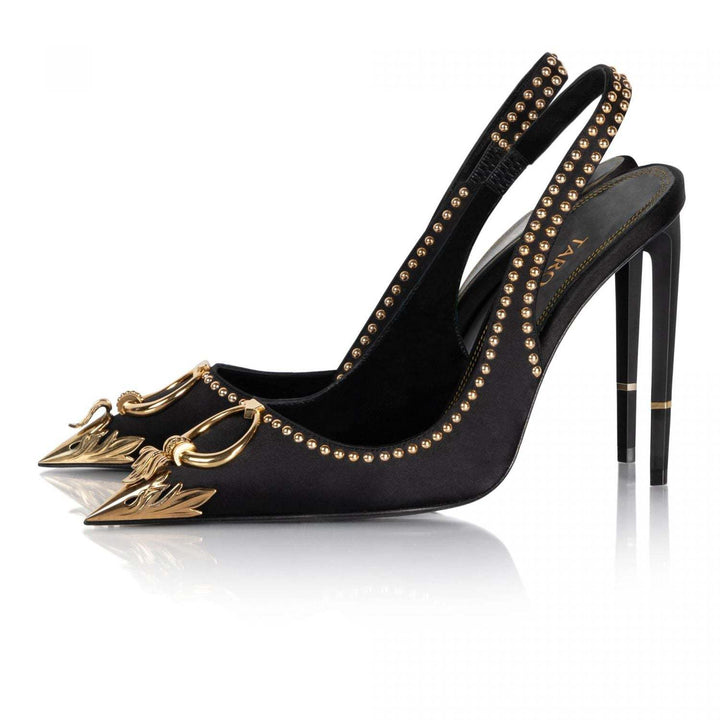 Femme Slingback-hæle med elegante dekorationer Stilla