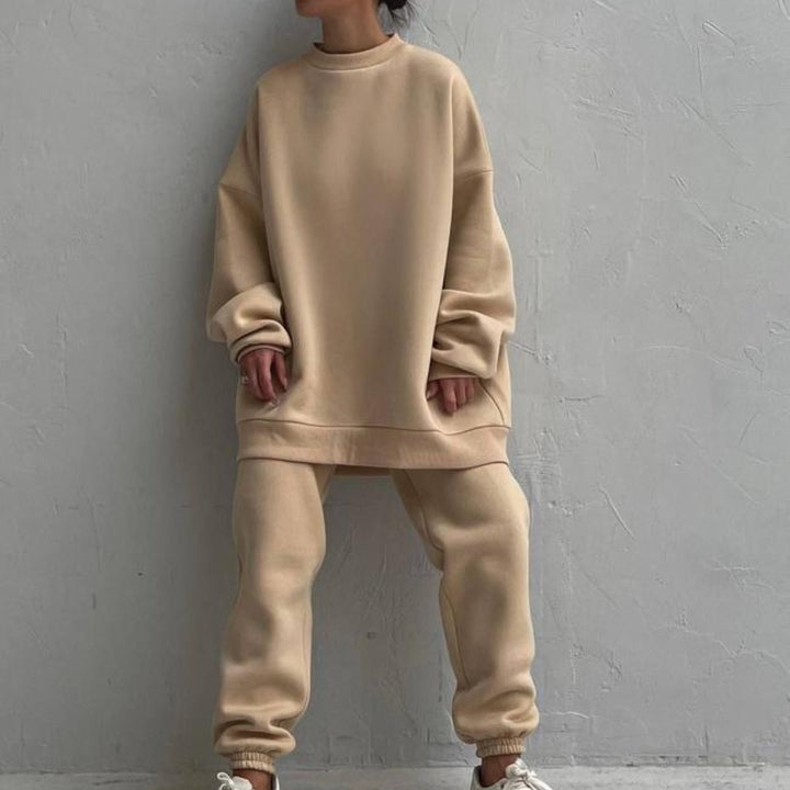 Dame hyggeligt Oversized Sweatpants sæt Stilla