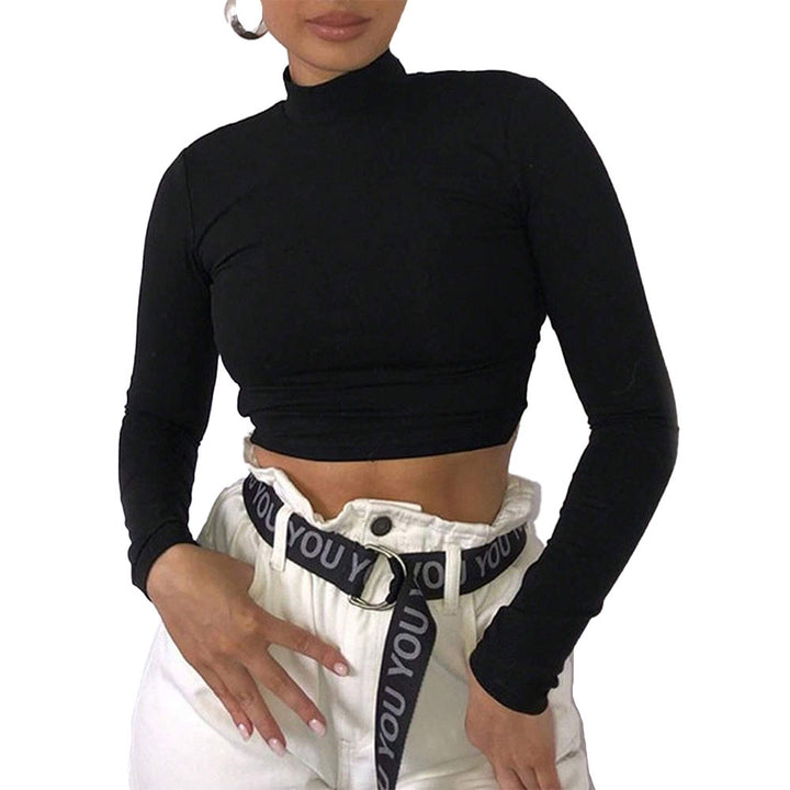 Damer fitted langærmet cropped skjorte Stilla