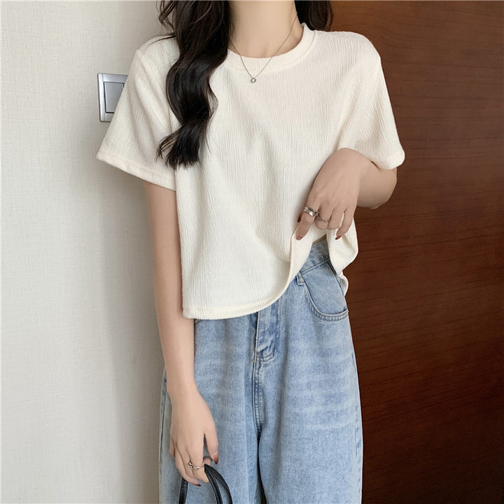 Femme Tekstureret Crop Top Stilla