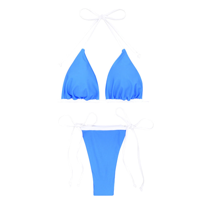 Dame Triangel-Bikini med justerbare stropper og sidelænbånd Skovae