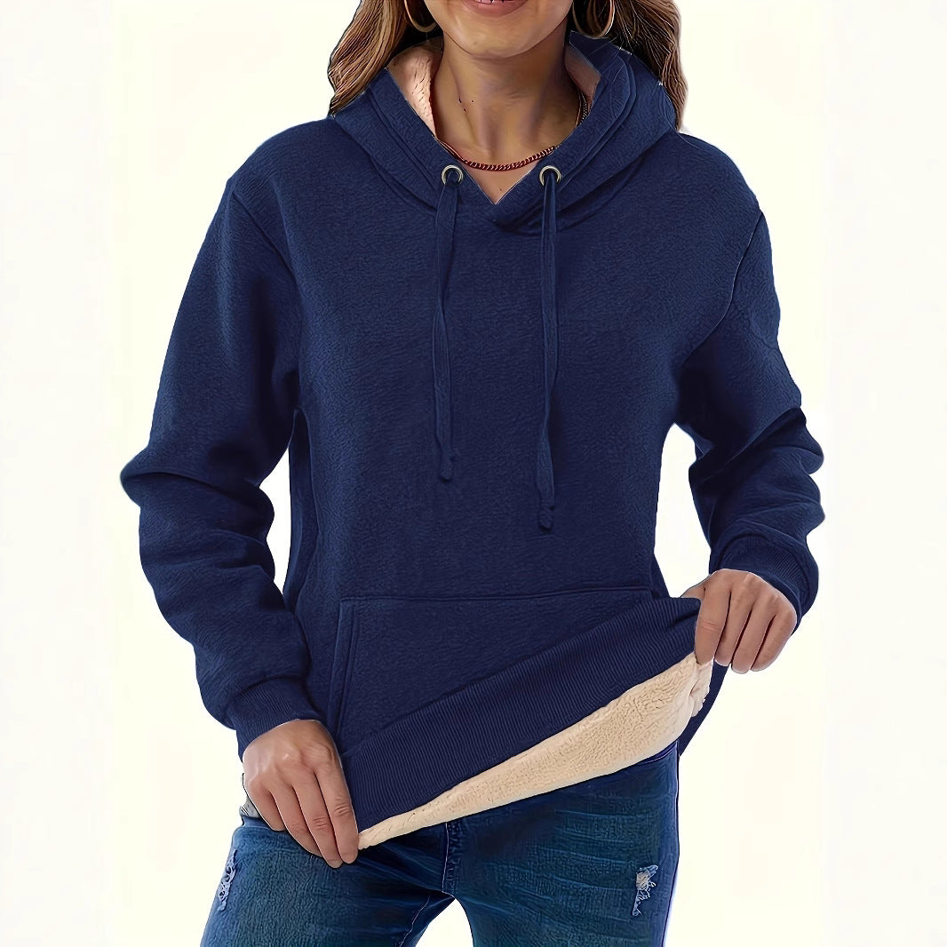Dame hoodie med blødt indre for og behagelig pasform Stilla