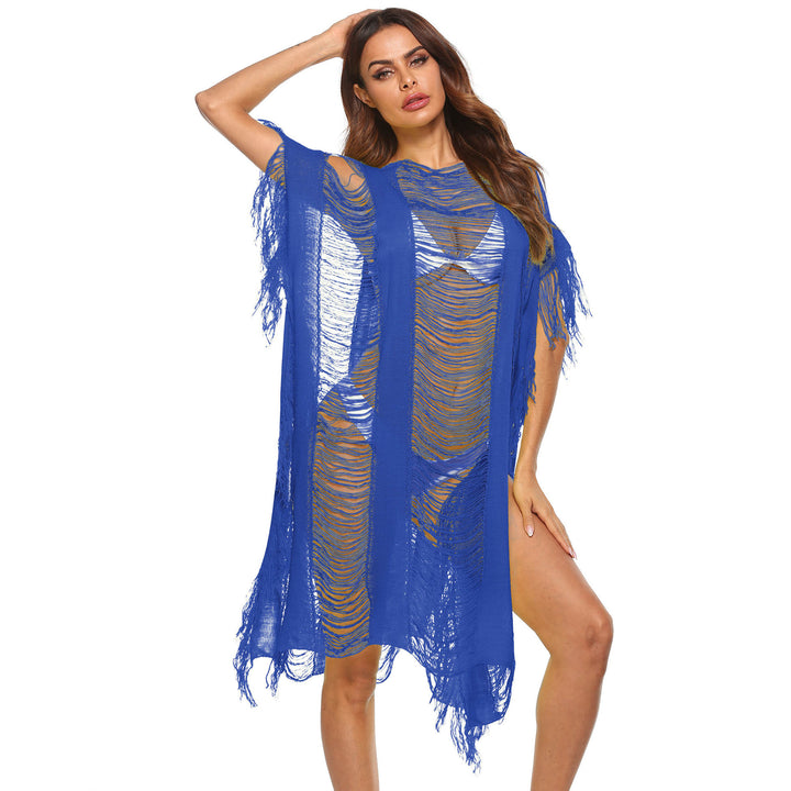 Dame Bohemian Chic Frynser Cover-Up Kaftan Stilla