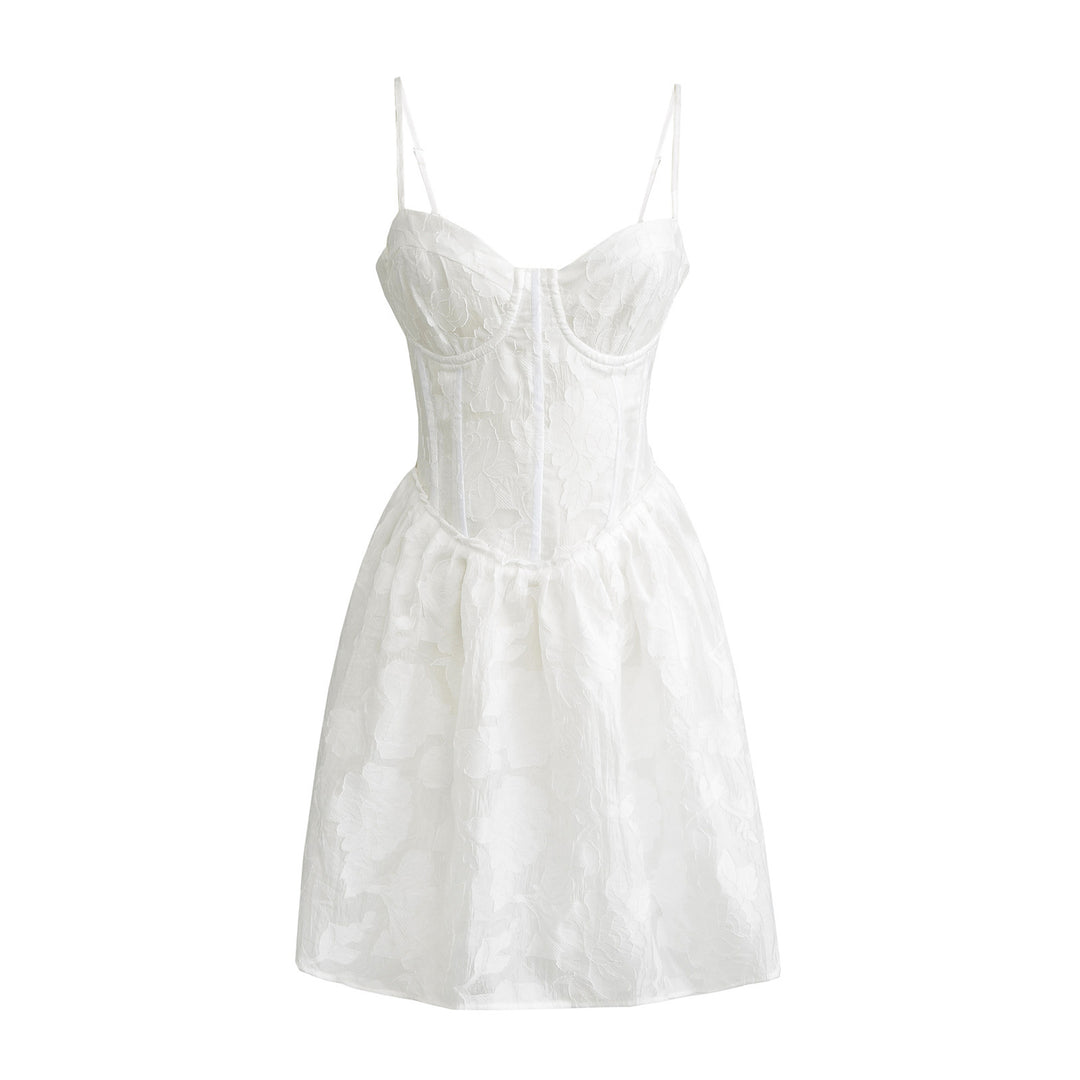 Femme Floral Spids A-line Kjole Stilla