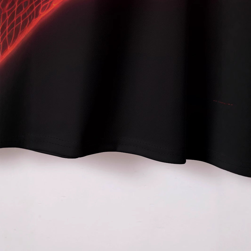 Herrer Poloshirt med moderne Neonlinje-design Stilla