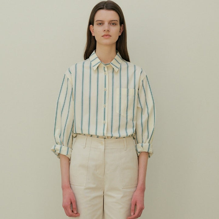 Kvinders Oversized Stribet Bluse Stilla