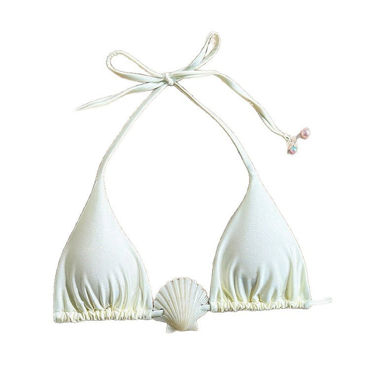 Dame Triangel-Bikini med romantisk musling-detail Skovae