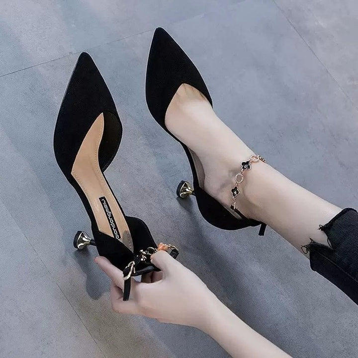 Dame Elegante Pumps med moderigtige smykke-rem-detalje og komfortabel hæl Stilla