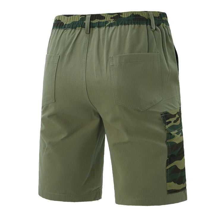 Herrer Cargo-shorts med alsidige lommer og elastisk linning Stilla