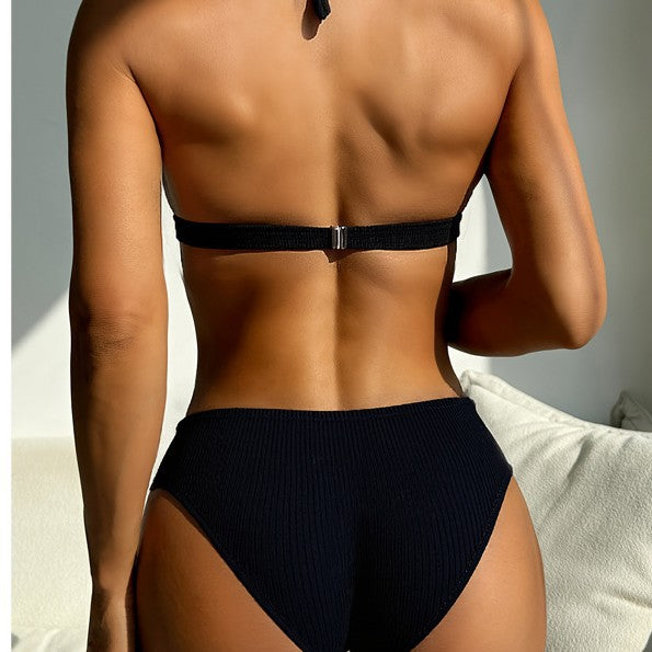 Dame bikini-sæt med elegante perleaccent og komfortabel pasform Stilla