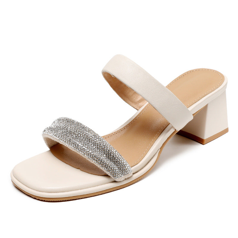 Dame Stilfulde Blokhæls Slide Sandaler Stilla