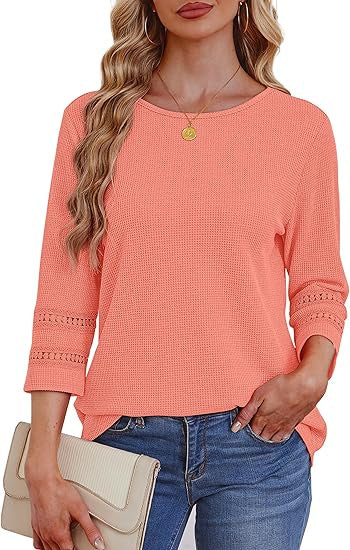 Damer casual langærmet top med lace detaljer Stilla