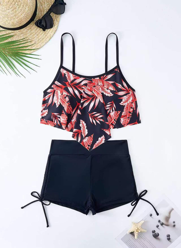 Dame Sporty Crop-top og Shorts Sæt Stilla