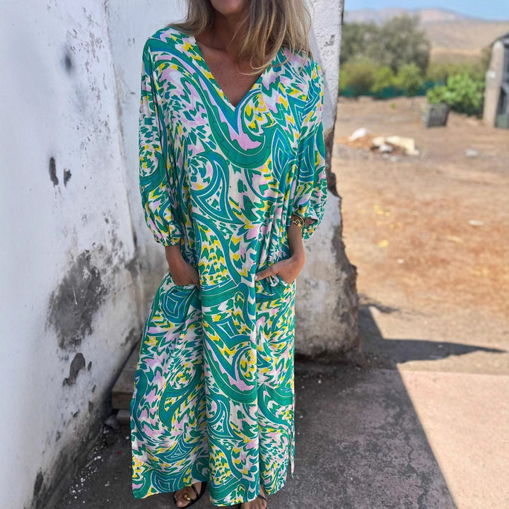 Dame Maxi-kjole i trendy Boho-stil Stilla