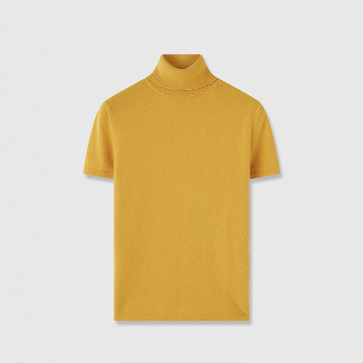 Dame elegant og komfortabel T-shirt med stående krave Stilla
