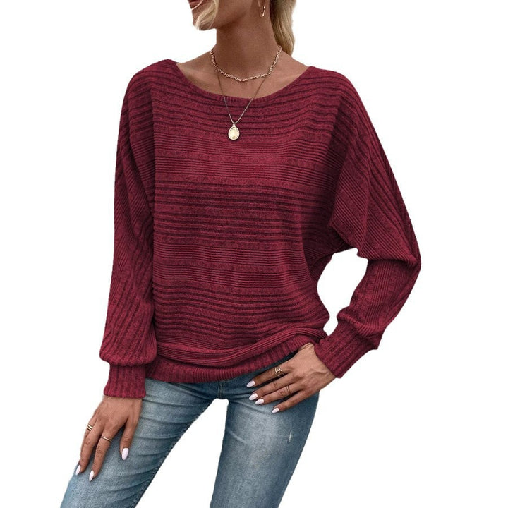 Dame grovstrikpullover med bred pasform og moderne strikdesign Stilla
